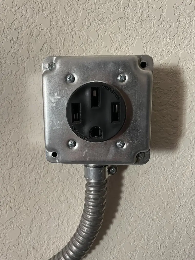NEMA 14-50 outlet installed for Smart Home Electrical in White Pigeon